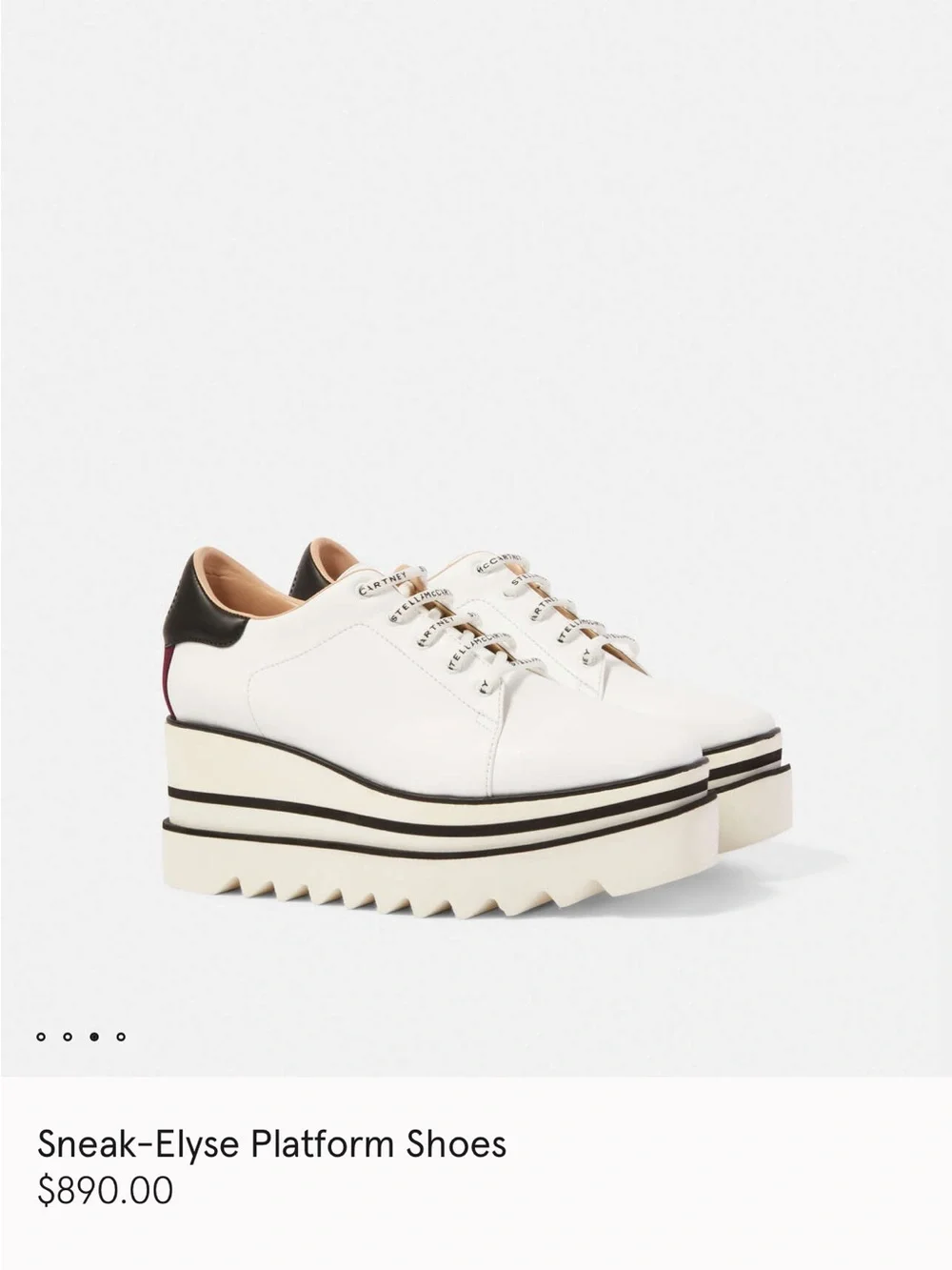 Stella McCartney White Platform Sneakers Sneak-Elyse